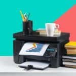 Printer, copier, scanner. Office table